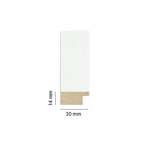Cadre plat bois chêne blanc