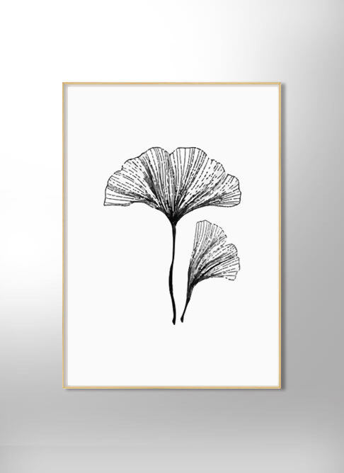poster feuille art mural