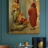 tableau oriental homme en djellaba