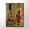 Tableau portrait oriental homme en djellaba