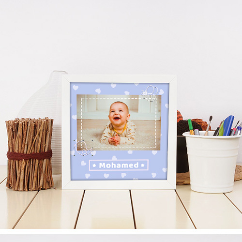 Cadre photo bébé personnalisé