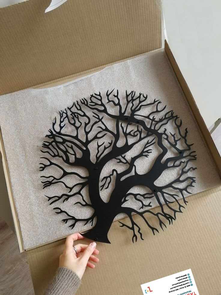 forme de découpe ronde d'une arbre